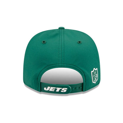Pictured is this NFL Sideline 2026 New York Jets 9SEVENTY Stretch Snap cap in green. 2