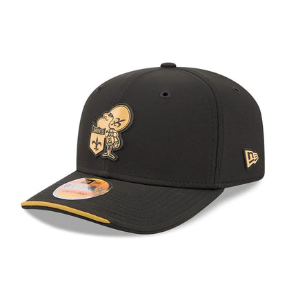Pictured is this NFL Sideline 2026 New Orleans Saints 9SEVENTY Stretch Snap cap in black. 1