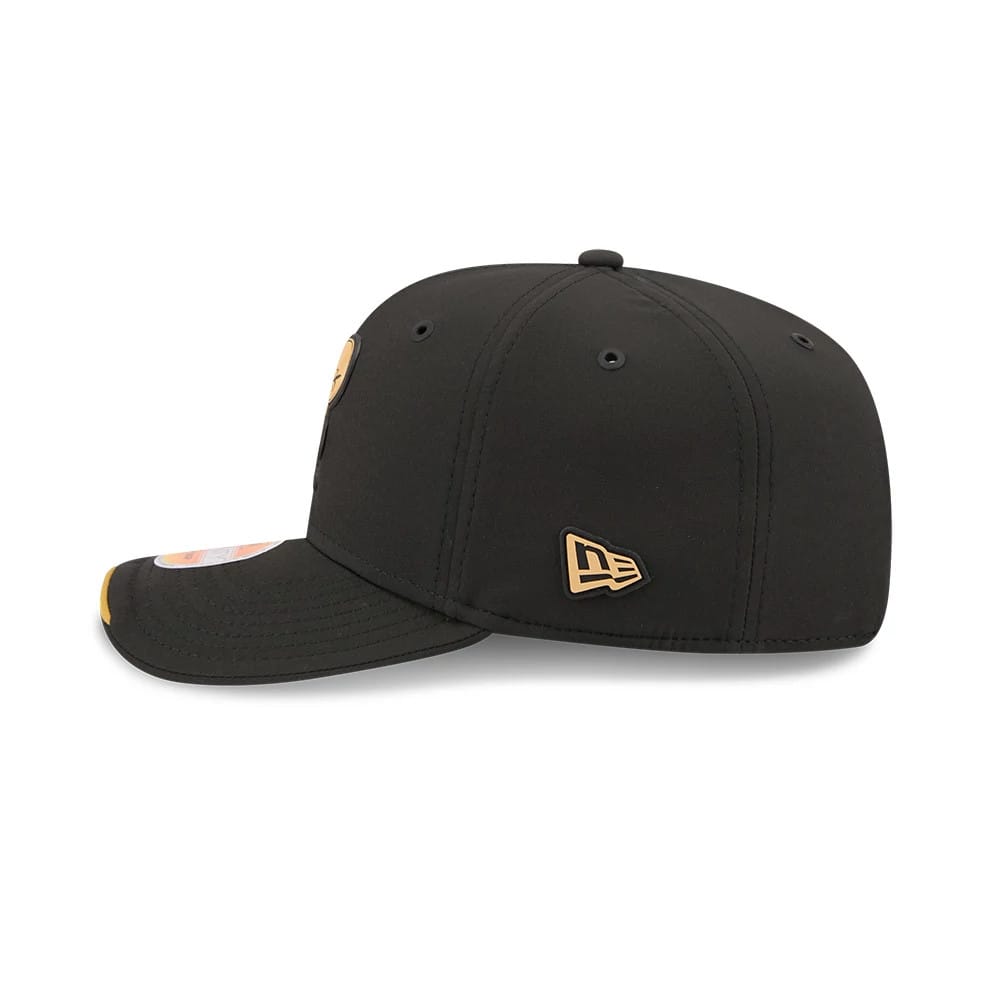 Pictured is this NFL Sideline 2026 New Orleans Saints 9SEVENTY Stretch Snap cap in black. 5