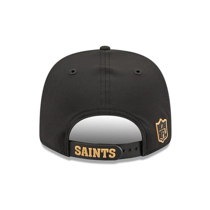 Pictured is this NFL Sideline 2026 New Orleans Saints 9SEVENTY Stretch Snap cap in black. 7