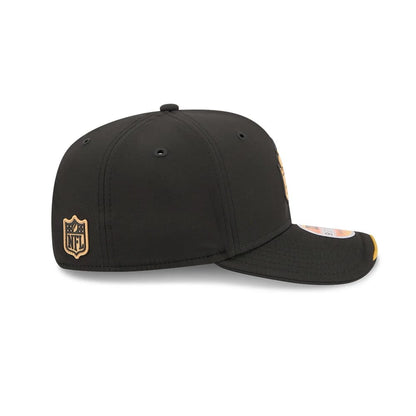 Pictured is this NFL Sideline 2026 New Orleans Saints 9SEVENTY Stretch Snap cap in black. 4