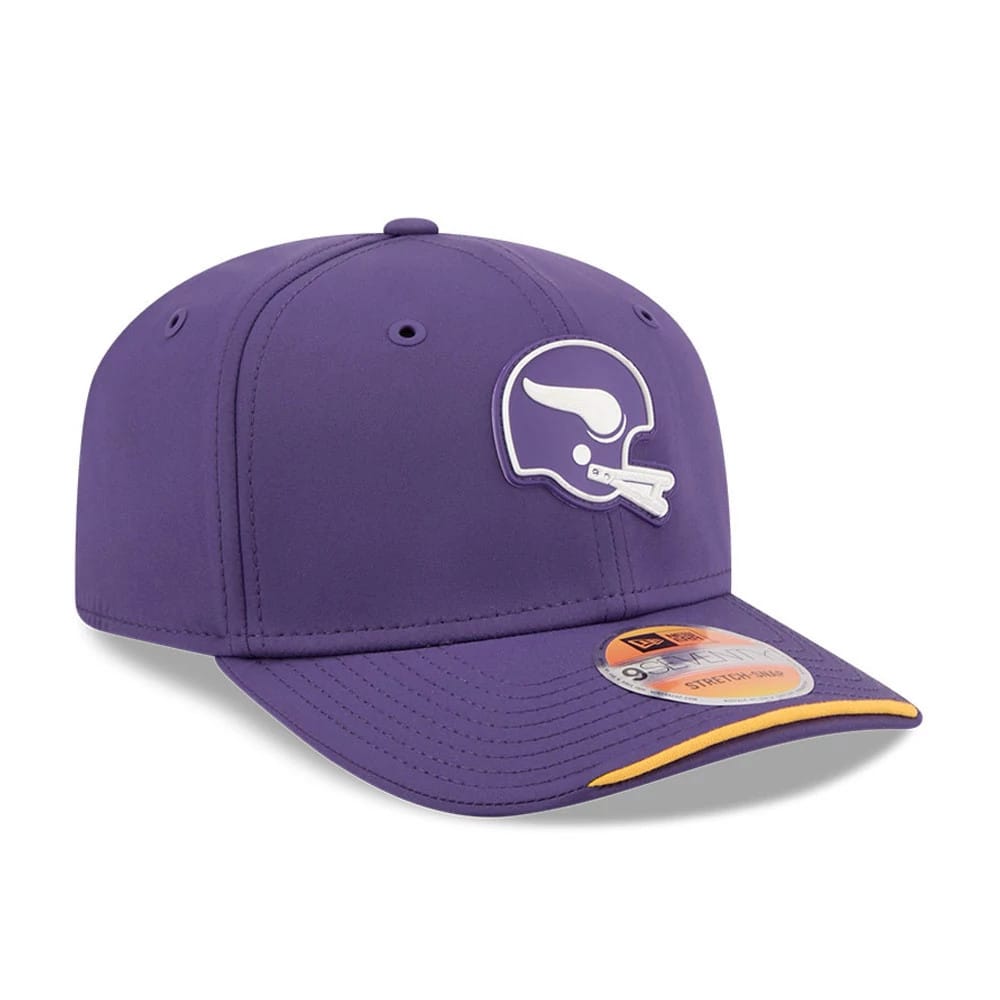 Pictured is this NFL Sideline 2026 Minnesota Vikings 9SEVENTY Stretch Snap cap in purple. 3