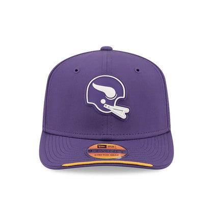 Pictured is this NFL Sideline 2026 Minnesota Vikings 9SEVENTY Stretch Snap cap in purple. 2