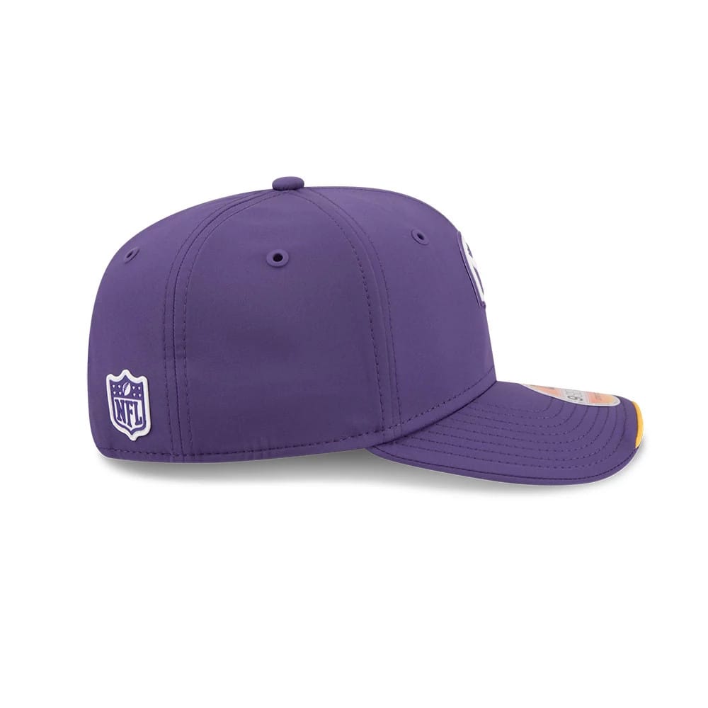 Pictured is this NFL Sideline 2026 Minnesota Vikings 9SEVENTY Stretch Snap cap in purple. 6