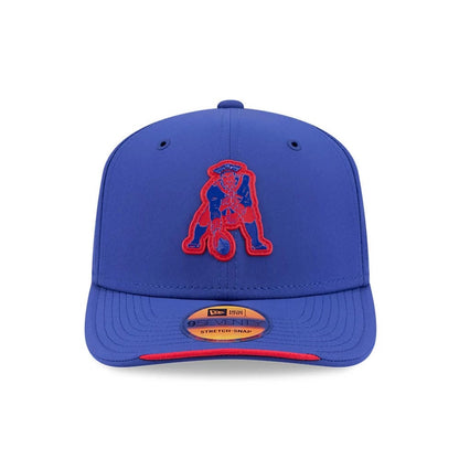 Pictured is this NFL Sideline 2026 New England Patriots 9SEVENTY Stretch Snap cap in blue. 2
