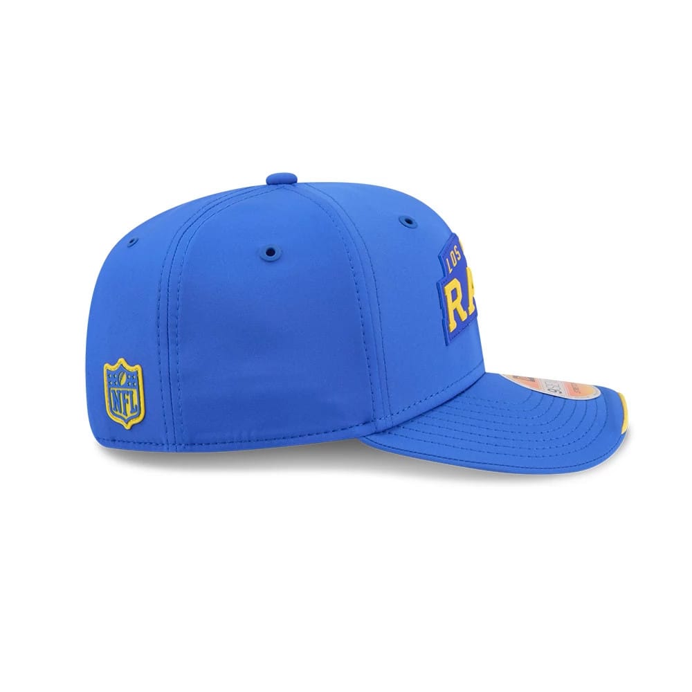 Pictured is this NFL Sideline 2026 LA Rams 9SEVENTY Stretch Snap cap in blue. 6