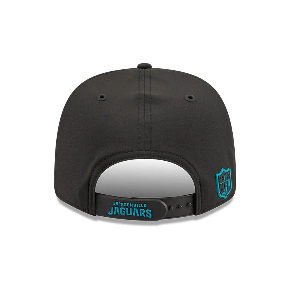 Pictured is this NFL Sideline 2026 Jacksonville Jaguars 9SEVENTY Stretch Snap cap in black. 4