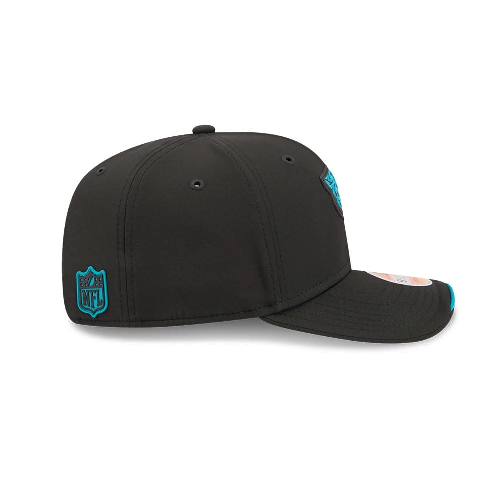 Pictured is this NFL Sideline 2026 Jacksonville Jaguars 9SEVENTY Stretch Snap cap in black. 6