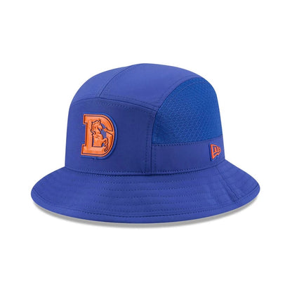 Pictured is this NFL Sideline 2026 Denver Broncos Stretch Bucket cap in blue. 1