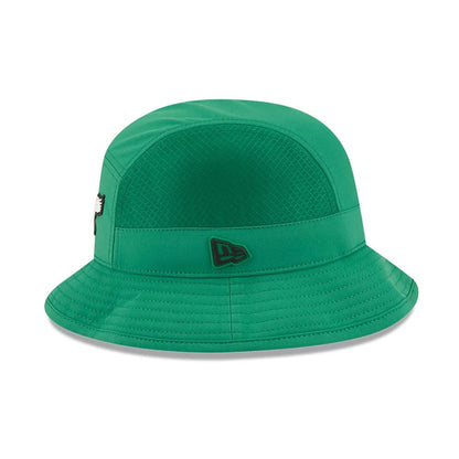 Pictured is this NFL Sideline 2026 Philadelphia Eagles Stretch Bucket cap in Green. 4