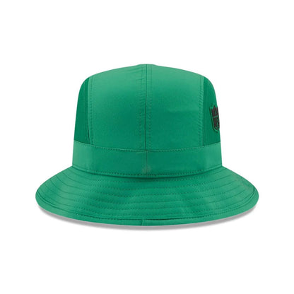 Pictured is this NFL Sideline 2026 Philadelphia Eagles Stretch Bucket cap in Green. 5