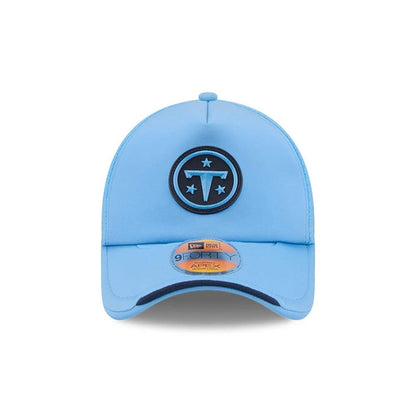 Pictured is this NFL Sideline 2026 Tennessee Titans 9FORTY Apex cap in pastel blue. 2