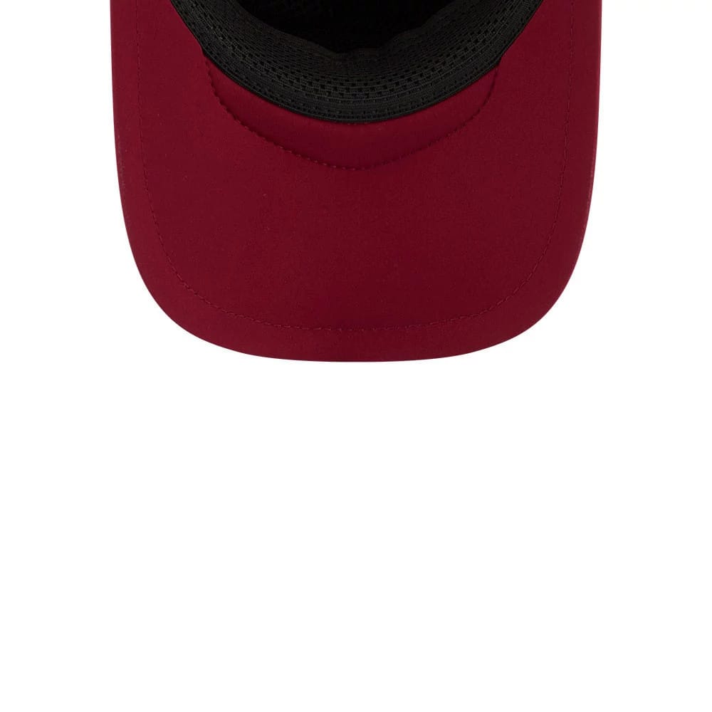 Pictured is this NFL Sideline 2026 Washington Commanders 9FORTY Apex cap in dark red. 7