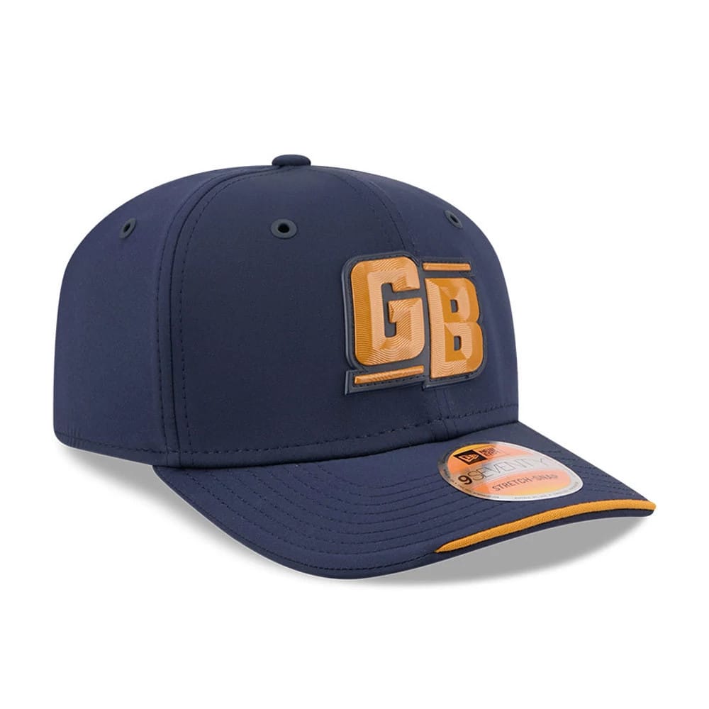 Pictured is this NFL Sideline 2026 Green Bay Packers 9SEVENTY Stretch Snap cap in dark blue. 3