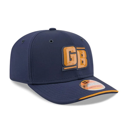 Pictured is this NFL Sideline 2026 Green Bay Packers 9SEVENTY Stretch Snap cap in dark blue. 3