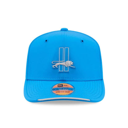 Pictured is this NFL Sideline 2026 Detroit Lions 9SEVENTY Stretch Snap cap in blue. 2