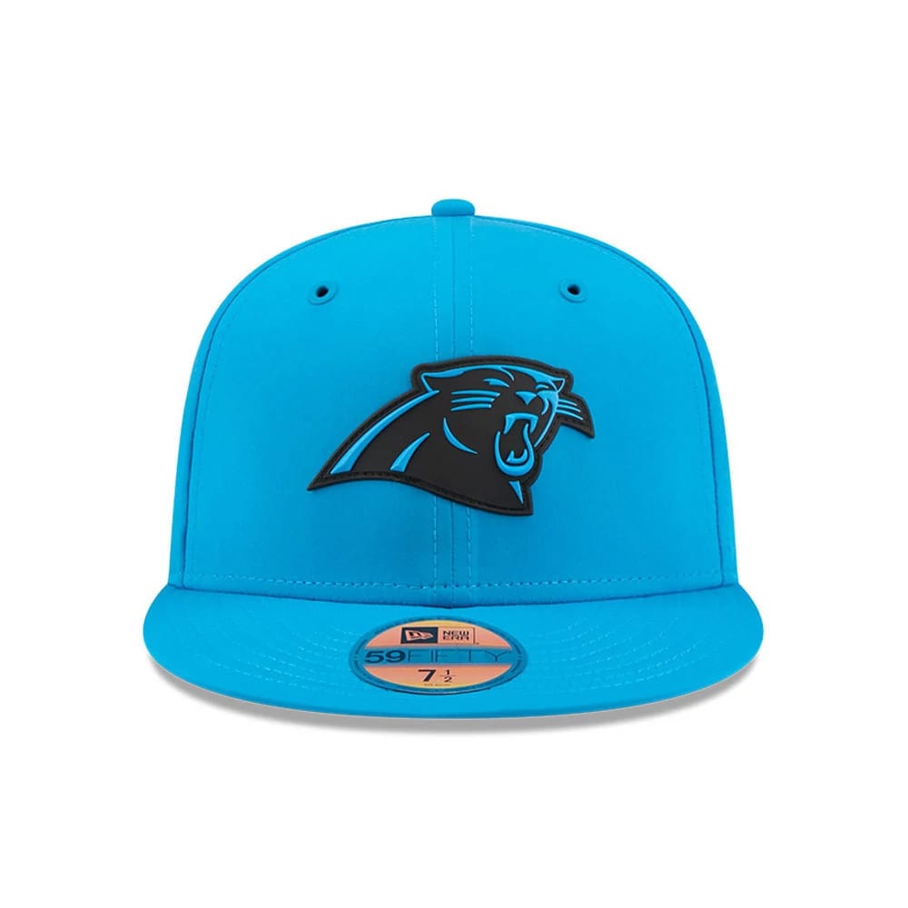 Pictured is this NFL Sideline 2026 Carolina Panthers 59FIFTY Fitted cap in blue. 3