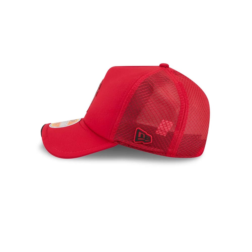 Pictured is this NFL Sideline 2026 Atlanta Falcons 9FORTY Apex cap in Red. 6