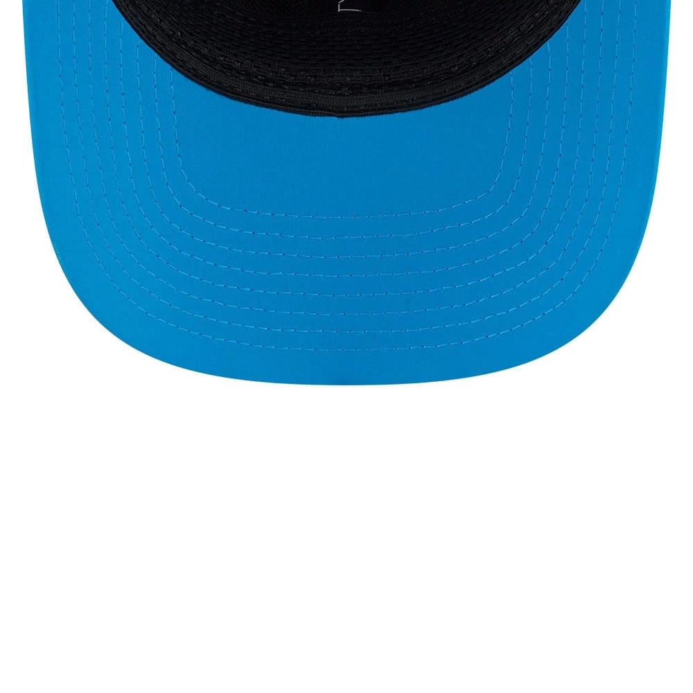 Pictured is this NFL Sideline 2026 Carolina Panthers 9SEVENTY Stretch Snap cap in blue. 7