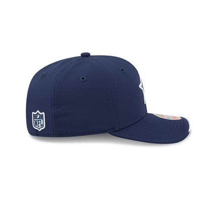 Pictured is this NFL Sideline 2026 Dallas Cowboys 9SEVENTY Stretch Snap cap in dark blue. 6