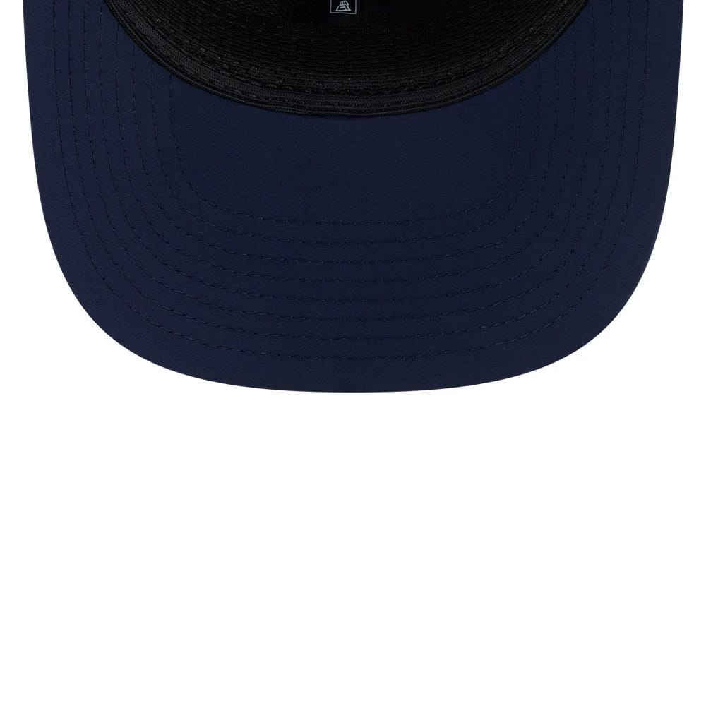 Pictured is this NFL Sideline 2026 Dallas Cowboys 9SEVENTY Stretch Snap cap in dark blue. 7
