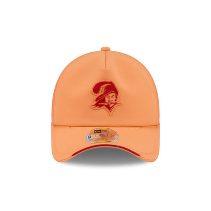 Pictured is this NFL Sideline 2026 Tampa Bay Buccaneers 9FORTY Apex cap in orange. 2