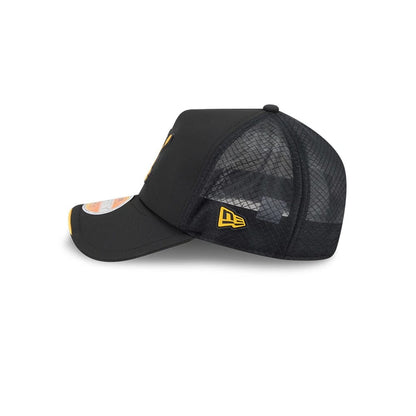 Pictured is this NFL Sideline 2026 Pittsburgh Steelers 9FORTY Apex cap in black. 4