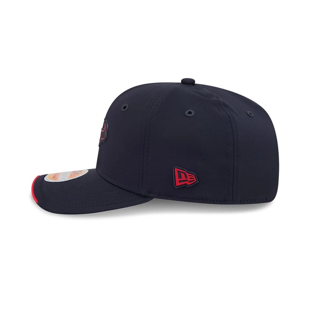 Pictured is this NFL Sideline 2026 Houston Texans 9SEVENTY Stretch Snap cap in navy. 4