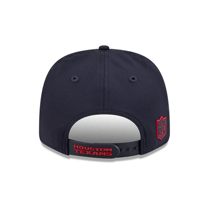 Pictured is this NFL Sideline 2026 Houston Texans 9SEVENTY Stretch Snap cap in navy. 5