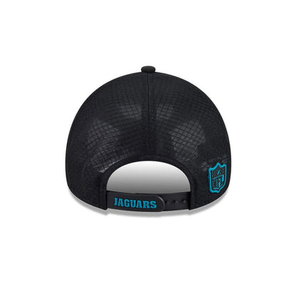 Pictured is this NFL Sideline 2026 Jacksonville Jaguars 9FORTY Apex cap in black. 4