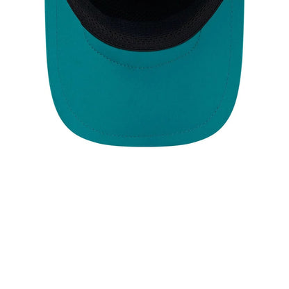 Pictured is this NFL Sideline 2026 Miami Dolphins 9FORTY Apex cap in turquoise. 7