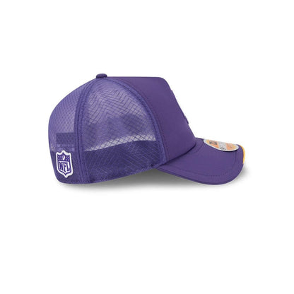 Pictured is this NFL Sideline 2026 Minnesota Vikings 9FORTY Apex cap in purple. 6