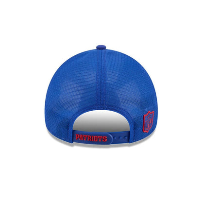 Pictured is this NFL Sideline 2026 New England Patriots 9FORTY Apex cap in blue. 4
