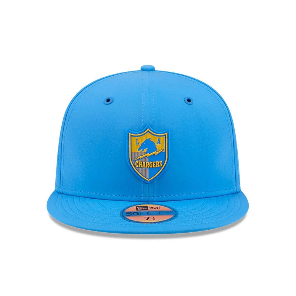 Pictured is this NFL Sideline 2026 LA Chargers 59FIFTY Fitted cap in blue. 3
