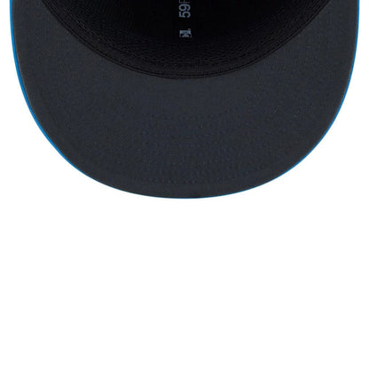 Pictured is this NFL Sideline 2026 LA Chargers 59FIFTY Fitted cap in blue. 2