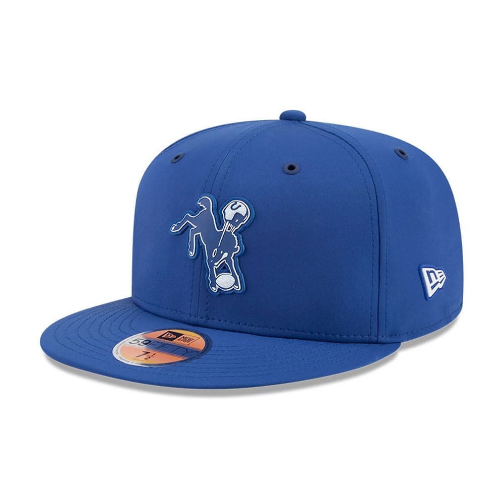 Pictured is this NFL Sideline 2026 Indianapolis Colts 59FIFTY Fitted cap in blue. 1