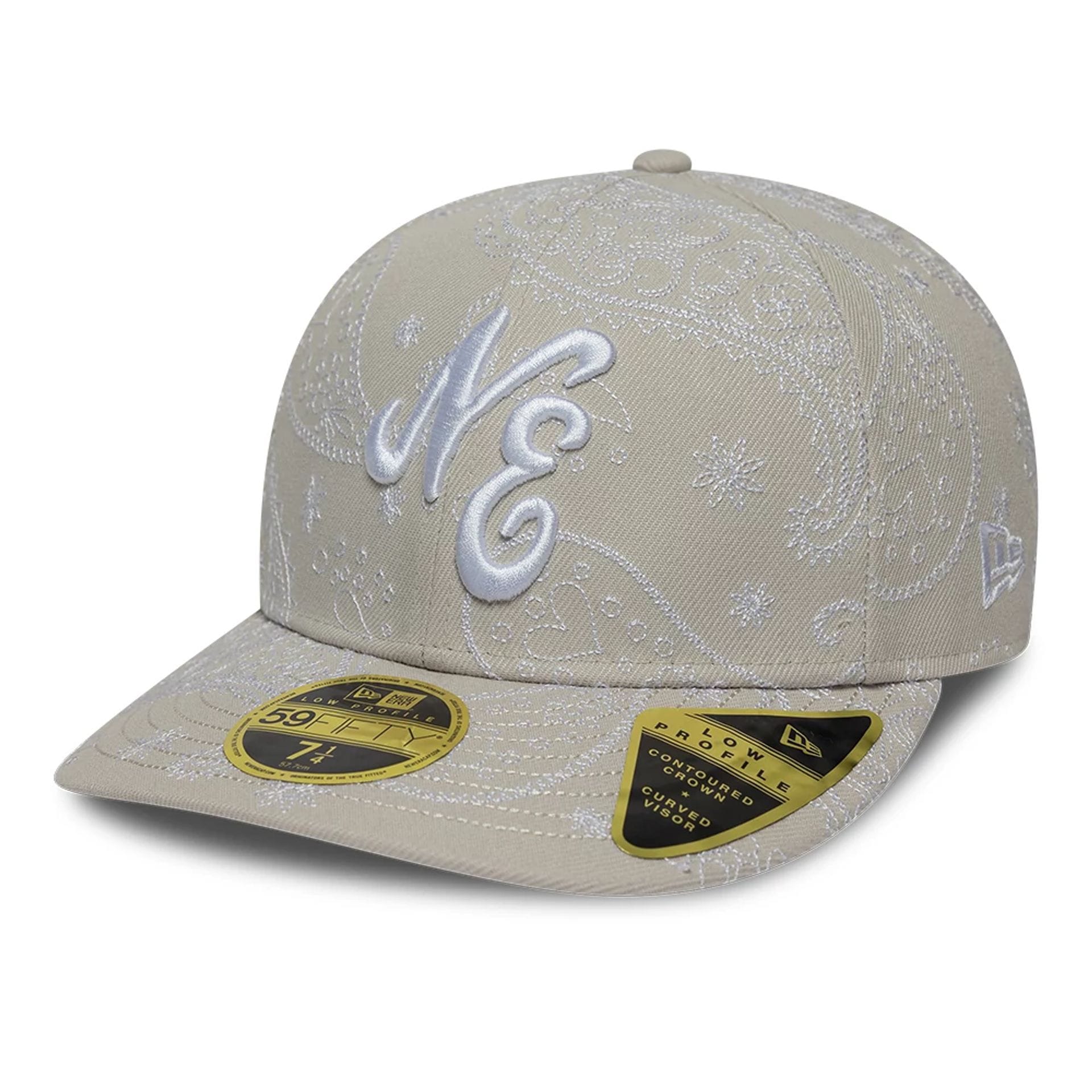 New Era All Over Paisley Cream Low Profile 59FIFTY Fitted Cap | NEC EU