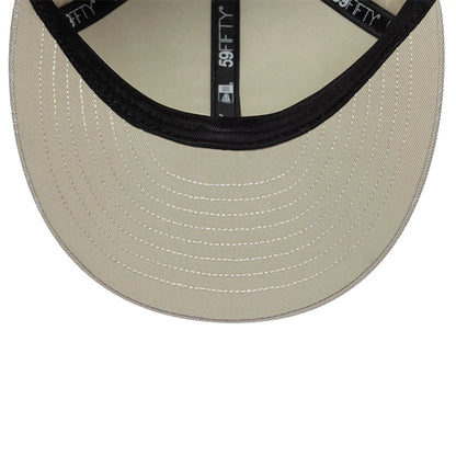 Pictured is this New Era All Over Paisley Low Profile 59FIFTY Fitted cap in Cream. 7