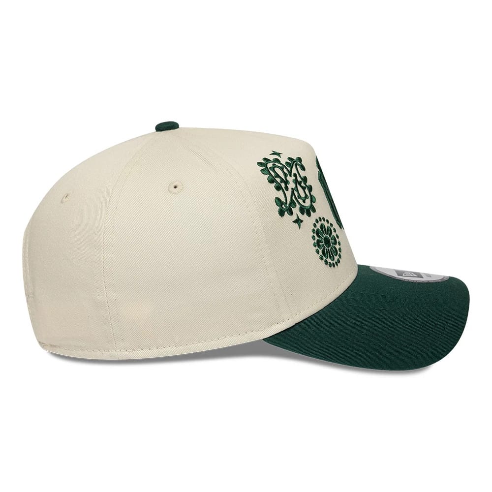 Pictured is this MLB Paisley New York Yankees 9FORTY E-Frame cap in cream. 6
