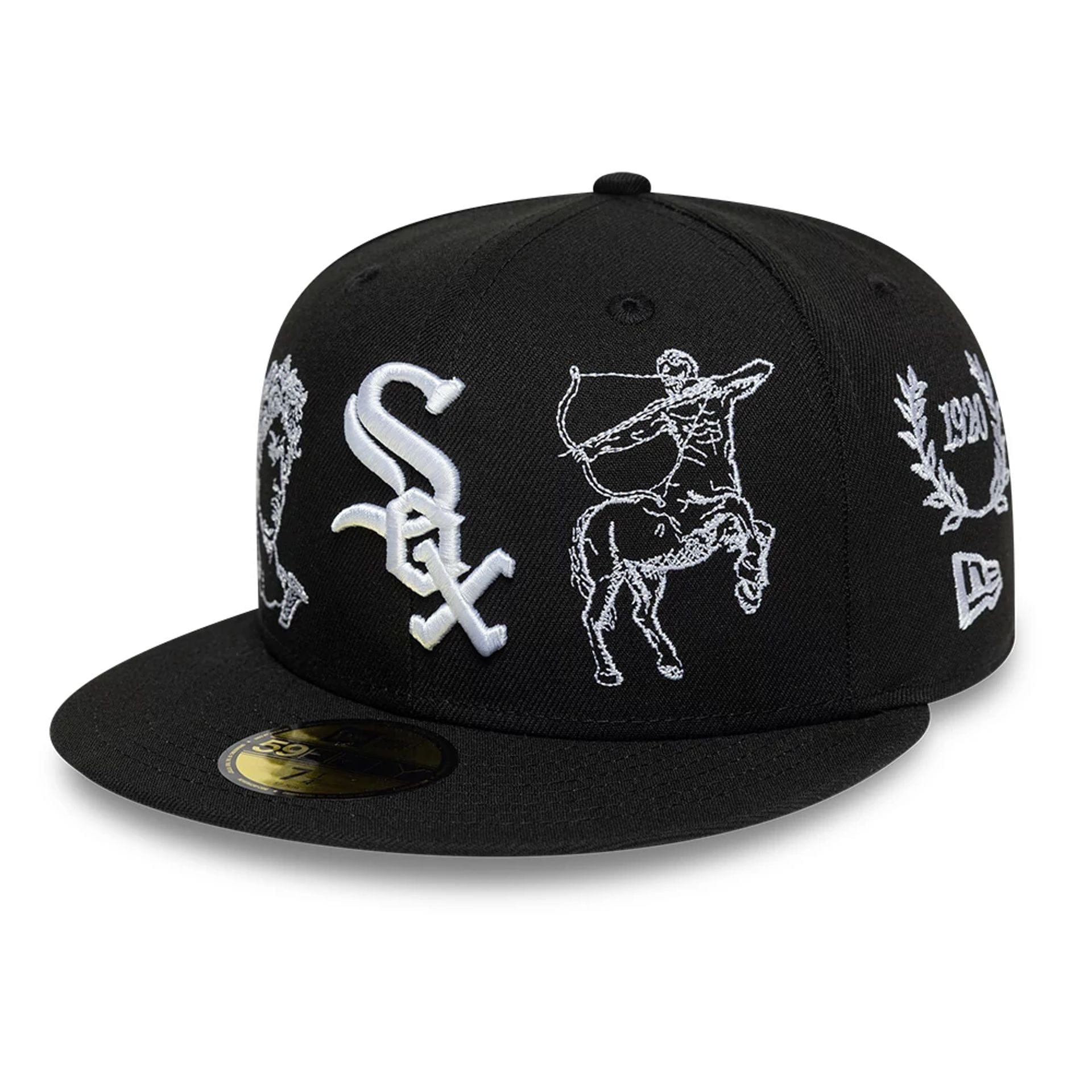 Pictured is this MLB Mythical Chicago White Sox 59FIFTY Fitted cap in black. 1