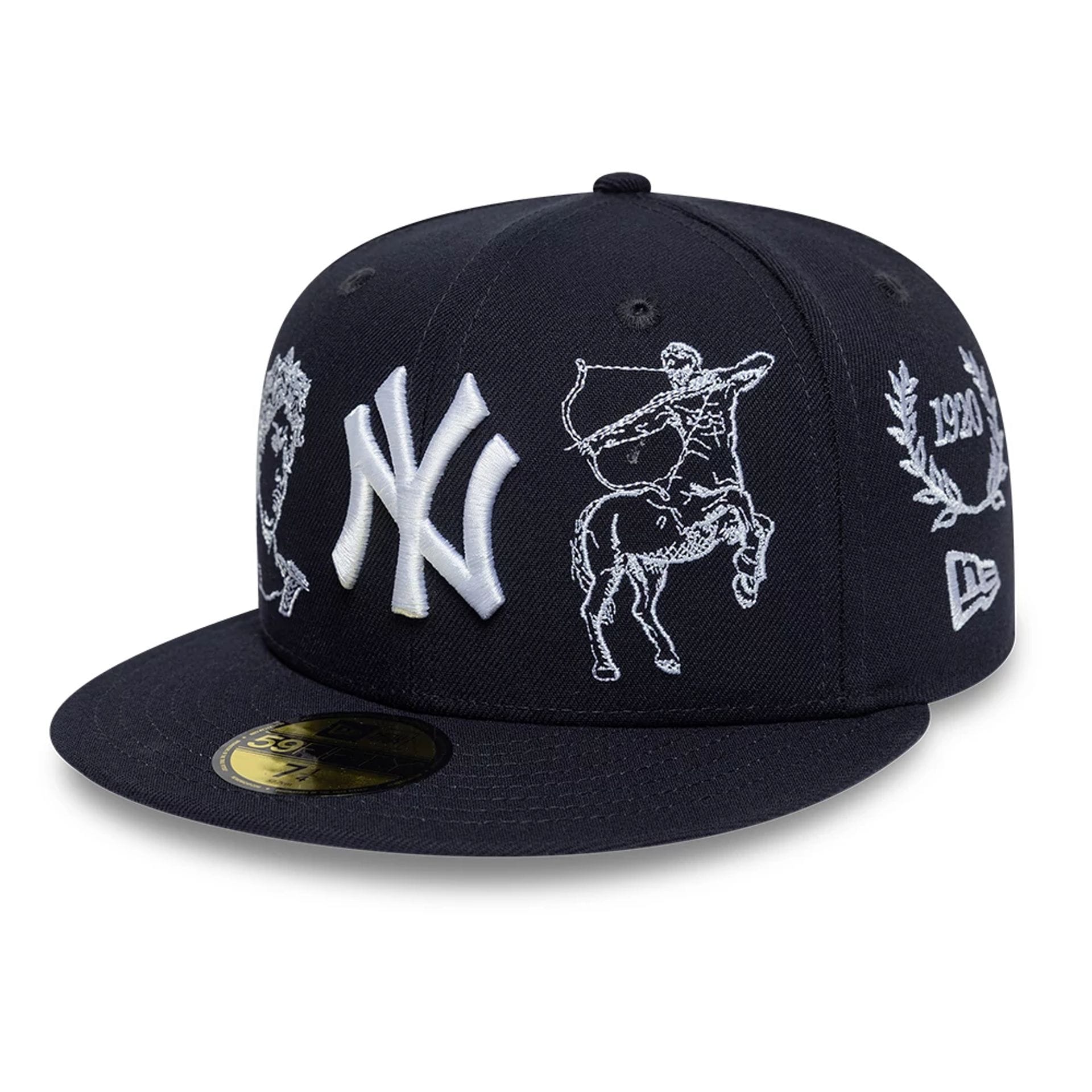 帽子 Ay el ay en New Era 59FIFTY NY 7 5/8 MLB Mythical New York Yankees Navy 59FIFTY Fitted Cap | NEC EU