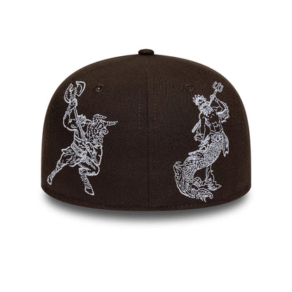 Pictured is this New Era Mythical 59FIFTY Fitted cap in dark brown. 7