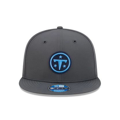 Pictured is this NFL Sideline 2026 Tennessee Titans 9FIFTY Snapback cap in charcoal. 3