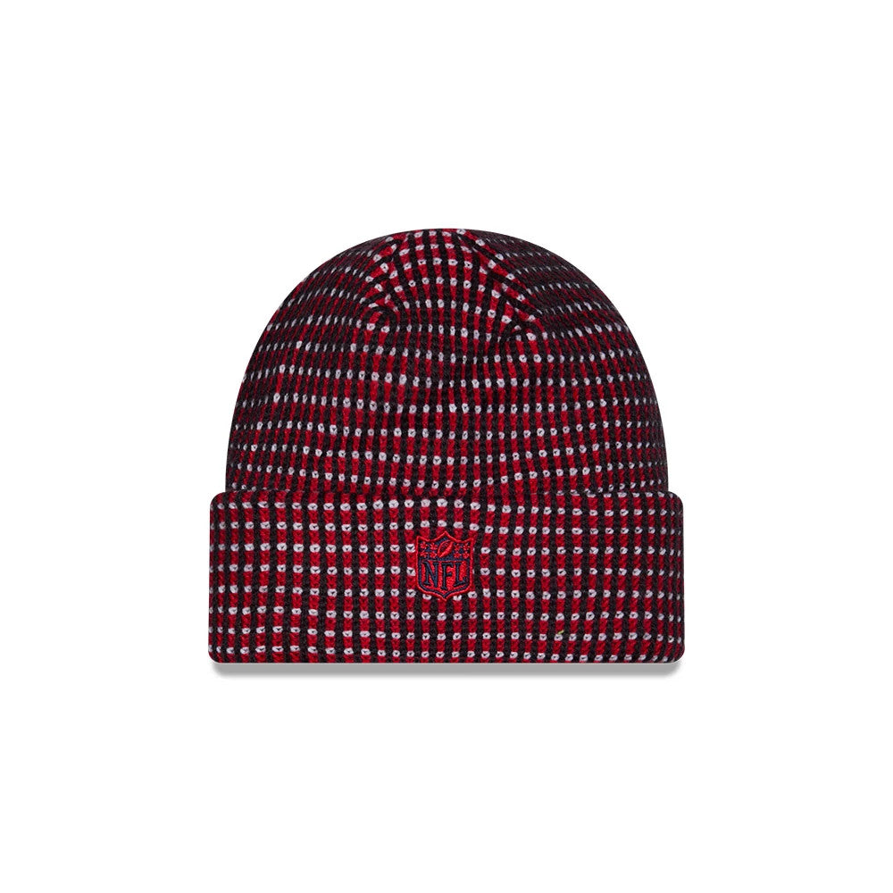 Pictured is this NFL Sideline 2026 Houston Texans Cuff Knit Beanie Hat in navy. 3