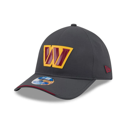 Pictured is this NFL Sideline 2026 Washington Commanders 39THIRTY M-Crown Stretch Fit cap in charcoal. 1