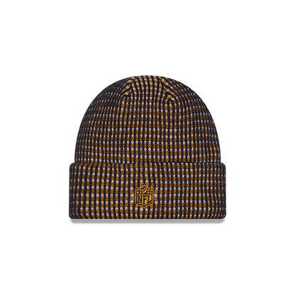 Pictured is this NFL Sideline 2026 Green Bay Packers Cuff Knit Beanie Hat in dark blue. 3