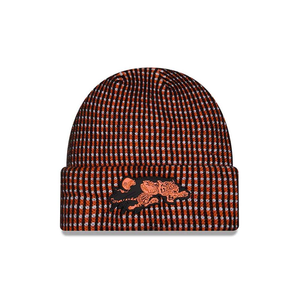 Pictured is this NFL Sideline 2026 Cincinnati Bengals Cuff Knit Beanie Hat in black. 1