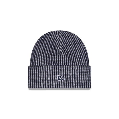 Pictured is this NFL Sideline 2026 Dallas Cowboys Cuff Knit Beanie Hat in Blue. 2