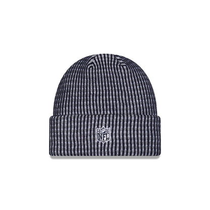 Pictured is this NFL Sideline 2026 Dallas Cowboys Cuff Knit Beanie Hat in Blue. 3