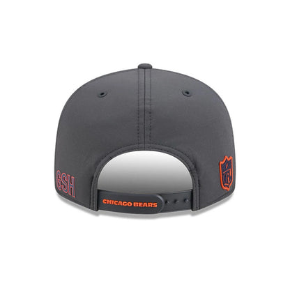 Pictured is this NFL Sideline 2026 Chicago Bears 9FIFTY Snapback cap in charcoal. 7